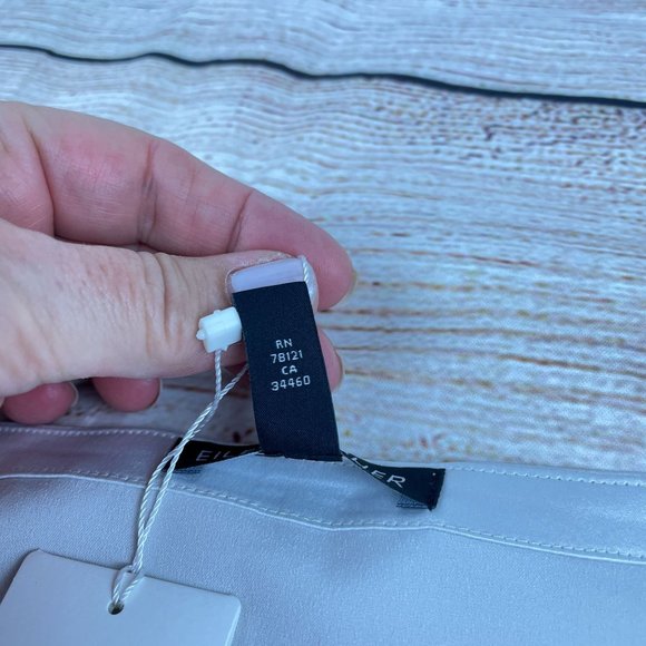 Eileen Fisher Women's Satin Ballet Neck Top Recycled Polyester Bone NWT Sz S/P - Picture 5 of 8